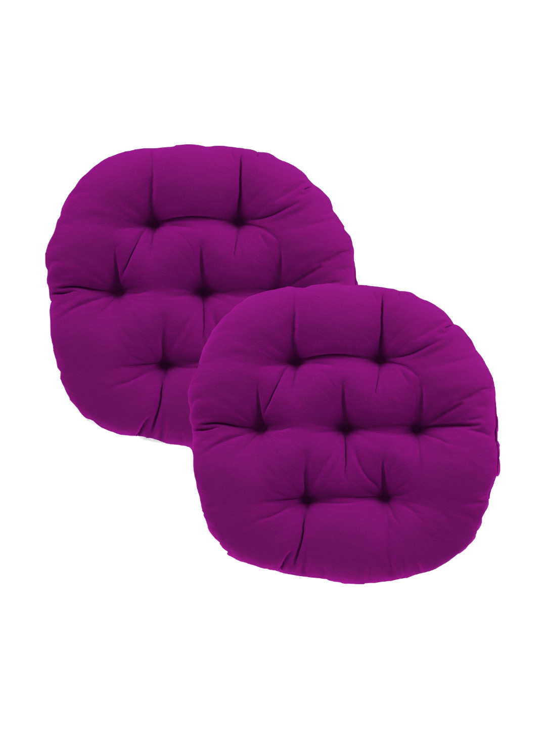 DADDY COOL 2 Pieces Purple Round Chair Cushion