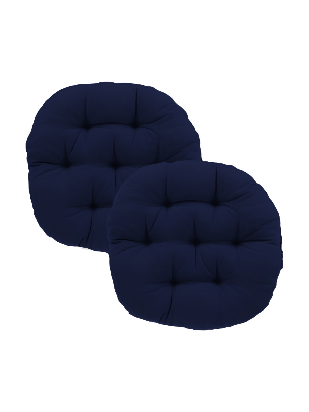 DADDY COOL 2 Pieces Navy Blue Round Chair Cushion