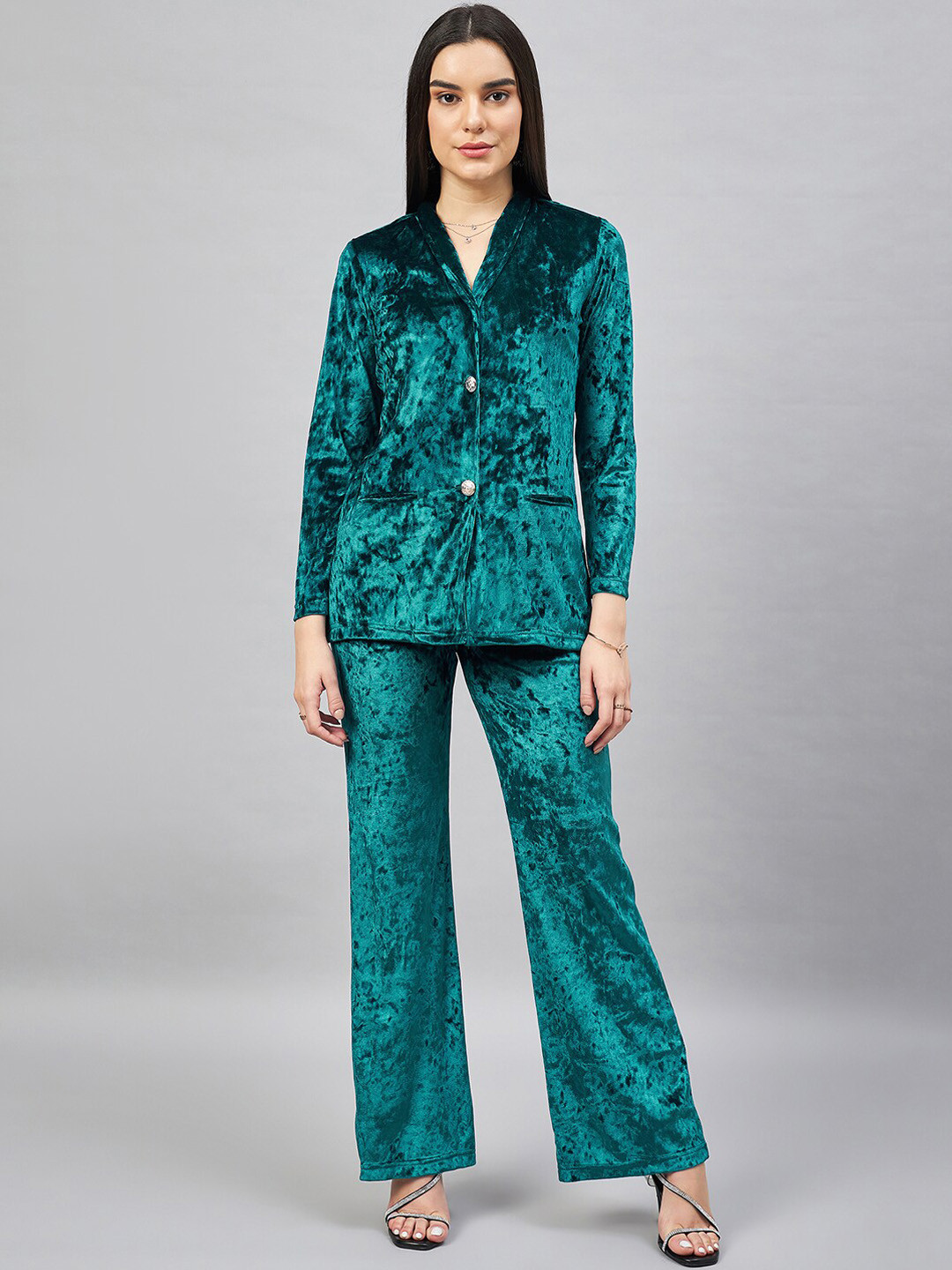 Chemistry Collar Neck Shirt With Flared Trouser