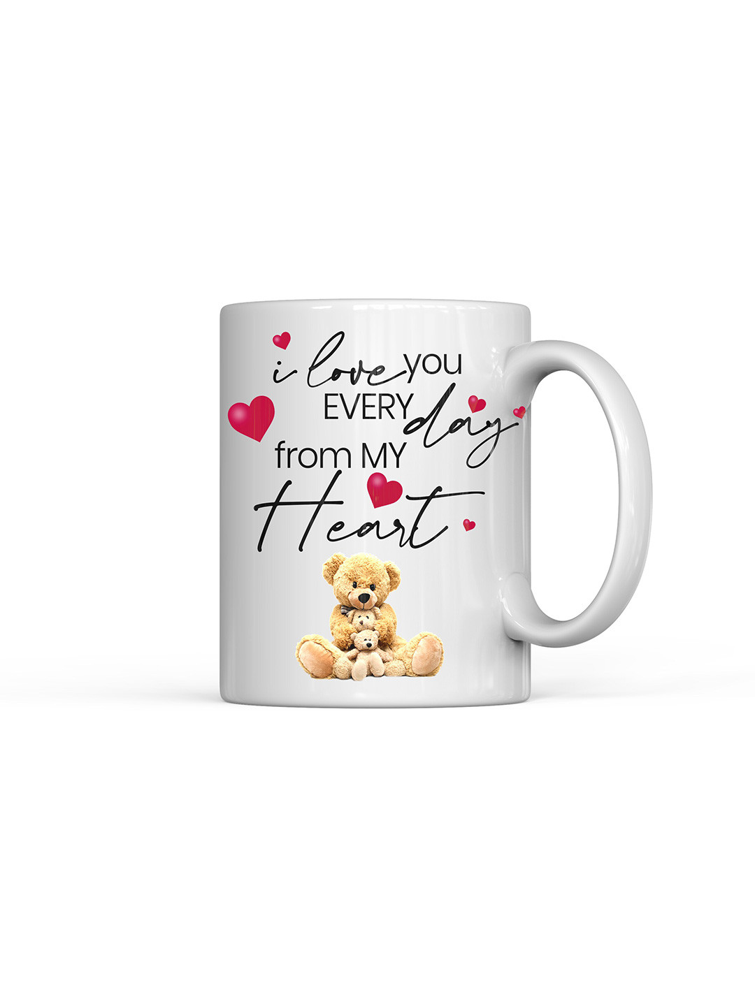 Home Decor Expert Best Hubby Ever White Typography Ceramic Handmade Mug-300ml