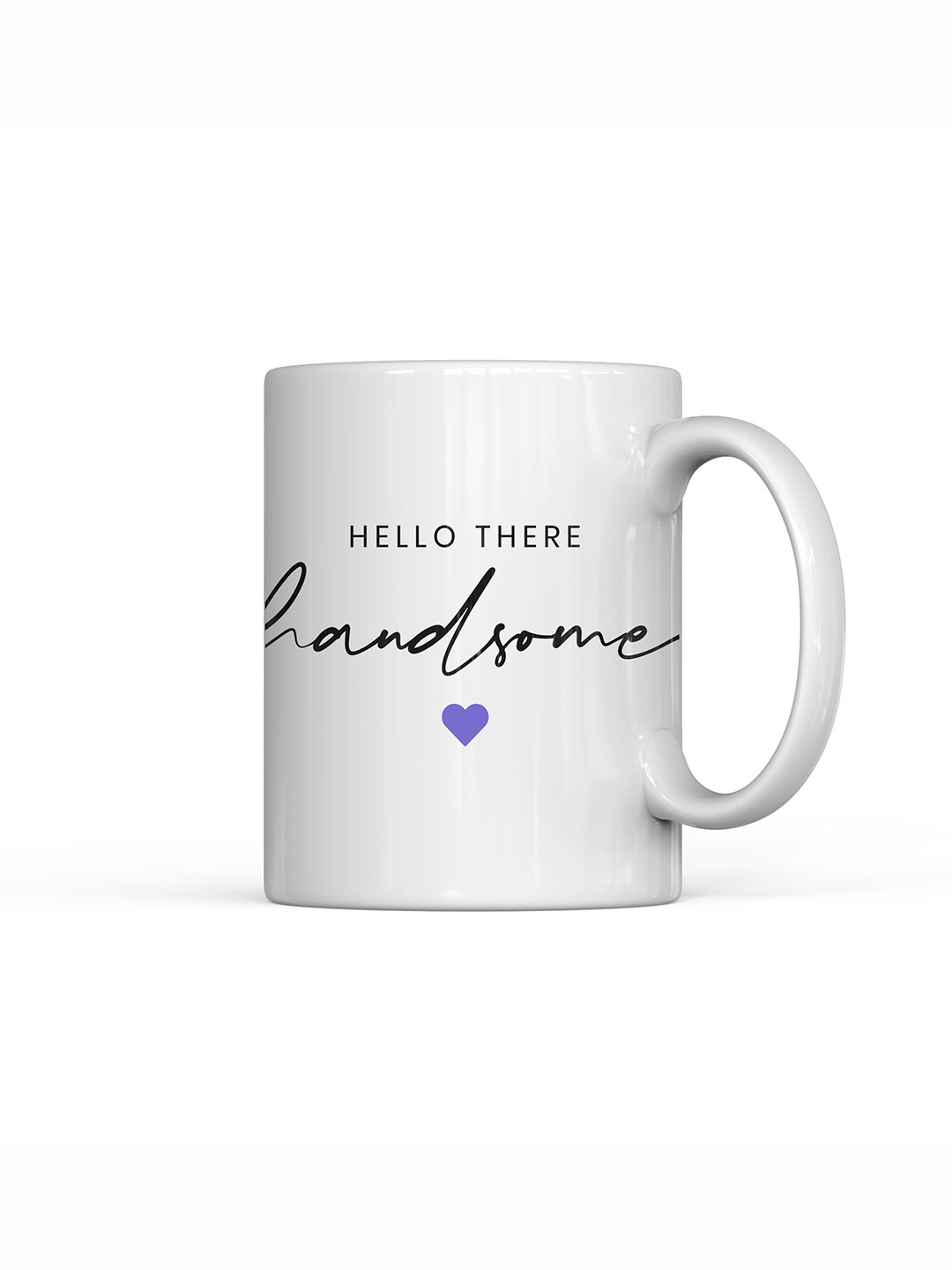 Home Decor Expert White Typography Ceramic Microwave Safe Mug-300ml