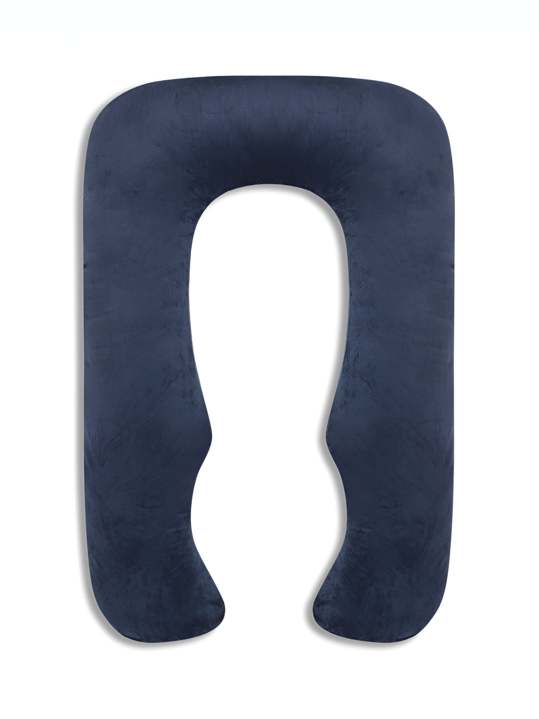 Dormyo Grey Solid Faux Velvet Breathable Medium Fibre Maternity Pillow-89 x 45.72 x 127 cm