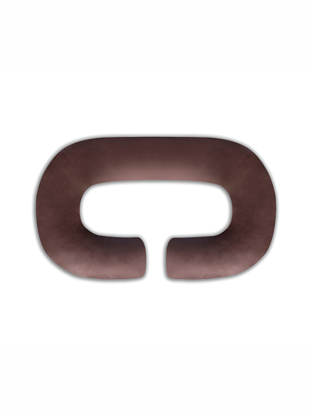 Dormyo Cream Solid Faux Velvet Breathable Firm Fibre Maternity Pillow-58.42 x 68.5 x 1.16 cm