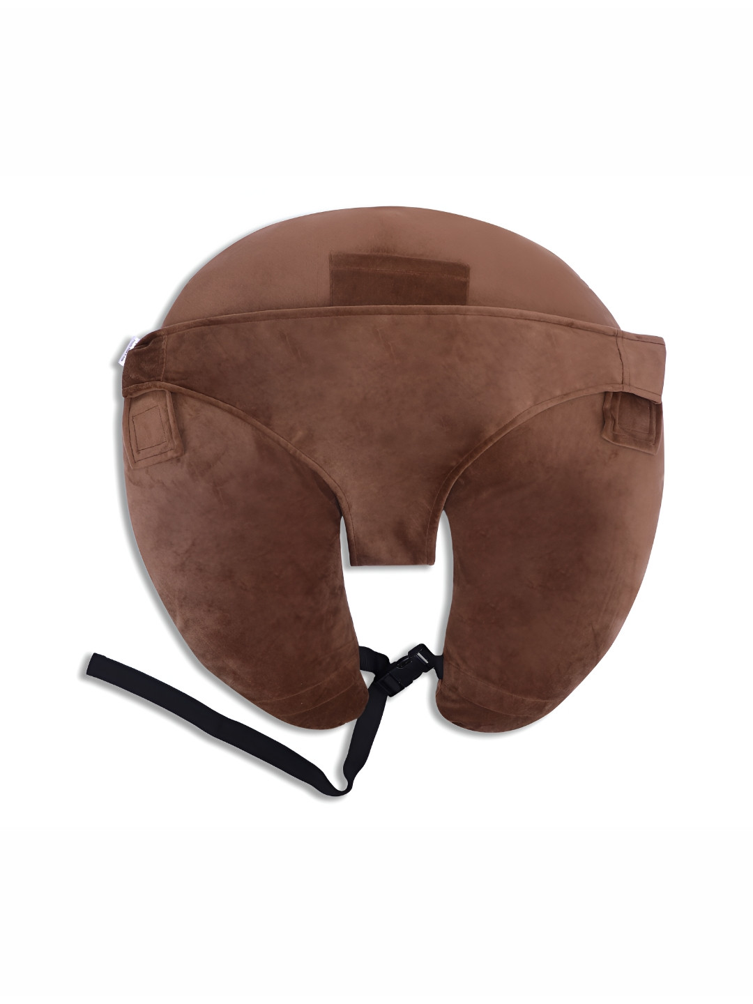 Dormyo Brown Solid Polycotton Breathable Firm Fibre Maternity Pillow-54.61 x 55.88 cm