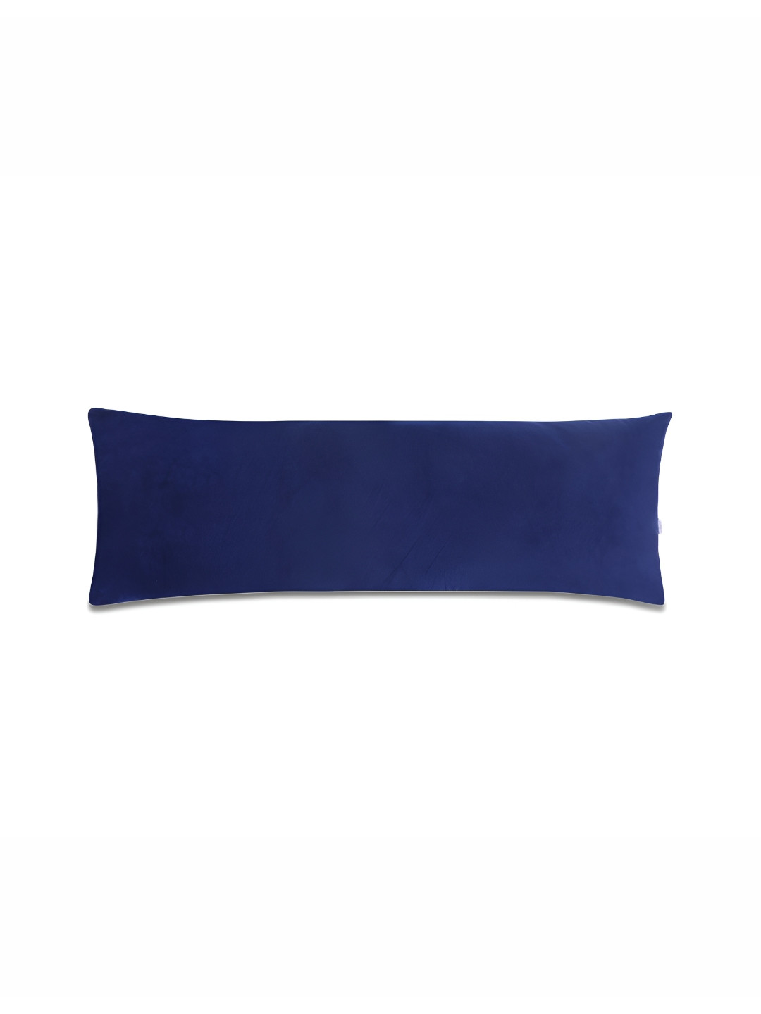 Dormyo Blue Solid Faux Velvet Breathable Firm Fibre Maternity Pillow-38 x 22.86 x 134 cm
