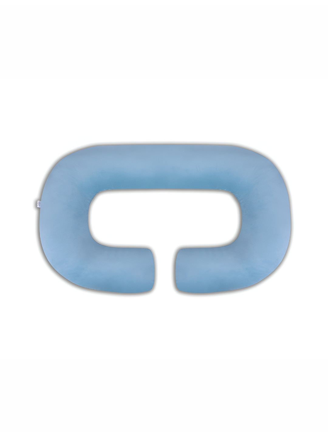 Dormyo Green Solid Faux Velvet Breathable Firm Fibre Maternity Pillow-68.5 x 58.42 x 119 cm