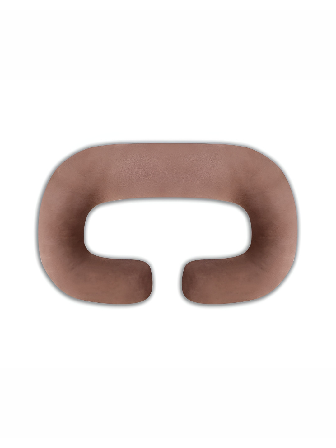 Dormyo Brown Solid Faux Velvet Breathable Firm Fibre Maternity Pillow-68.58 x 58.42 x 116 cm