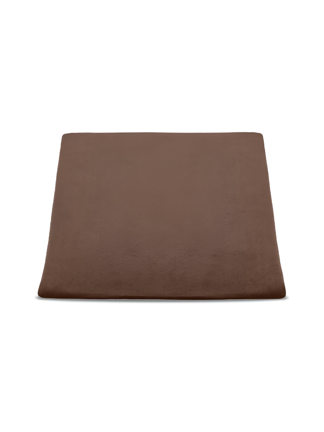 Dormyo Brown Solid Faux Velvet Breathable Medium Memory Foam Therapedic Pillow-44.45 x 28 x 45.72 cm