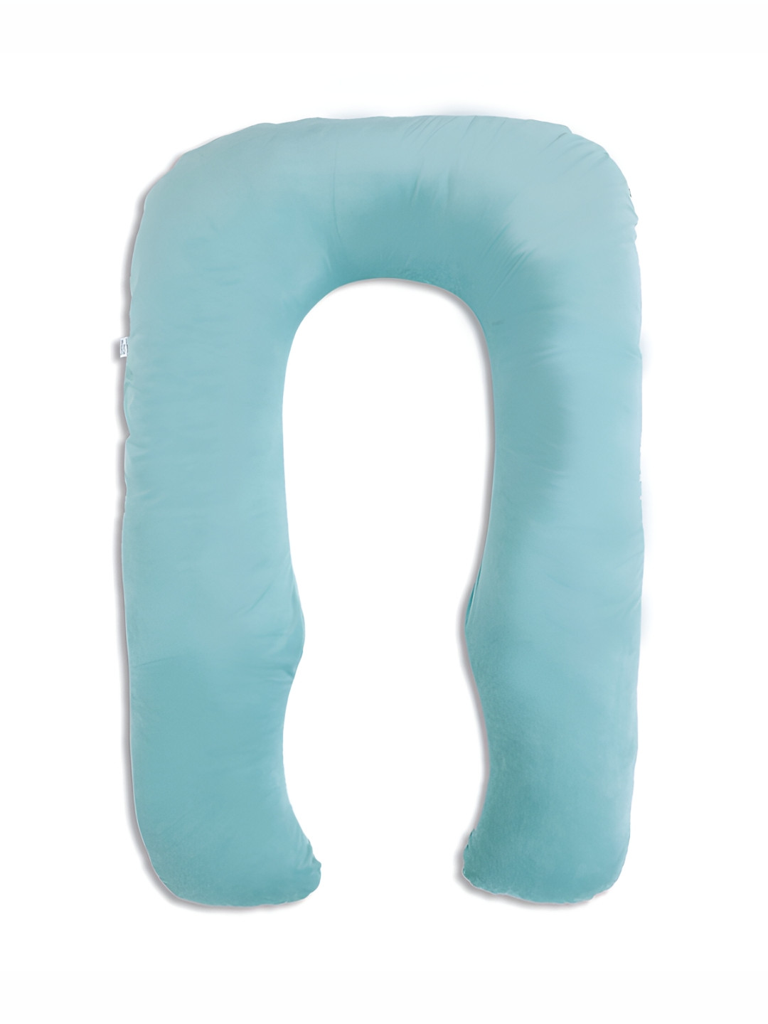 Dormyo Green Solid Faux Velvet Breathable Firm Fibre Maternity Pillow-68.58 x 58.42 x 1.16 cm