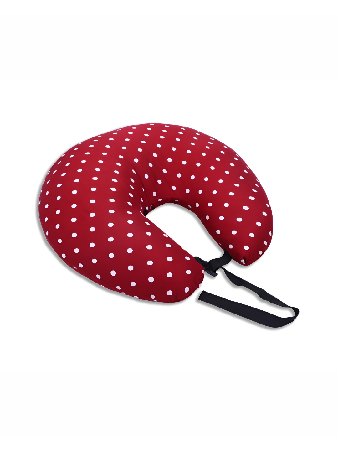 Dormyo Red Polka Dots Polycotton Breathable Firm Fibre Maternity Pillow-58.42 x 17.78 x 55.88 cm