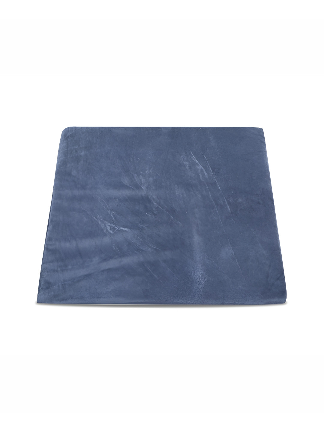 Dormyo Grey Solid Faux Velvet Breathable Medium Memory Foam Therapedic Pillow-44.45 x 28 x 45.72 cm