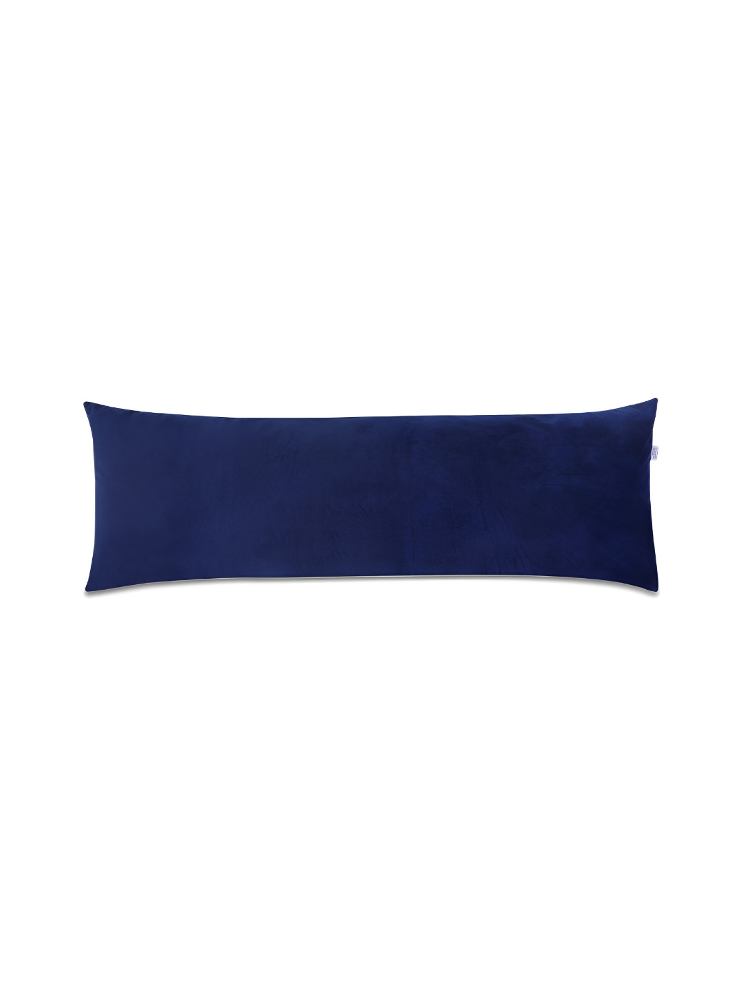 Dormyo Blue Solid Faux Velvet Breathable Firm Fibre Maternity Pillow-38 x 22.86 x 130 cm