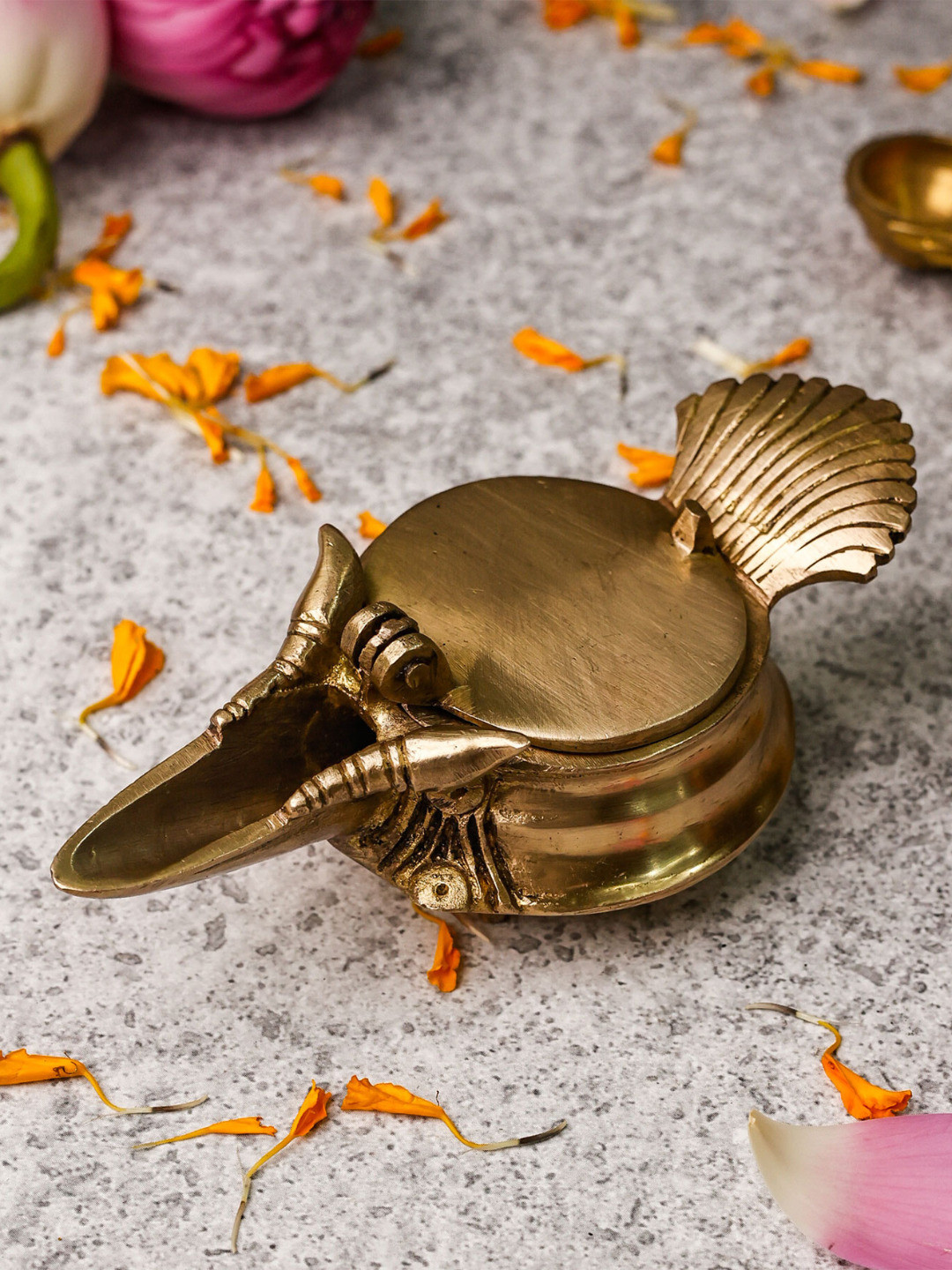 The Advitya Chirag Diya Handcrafted Oil Lamp For Puja
