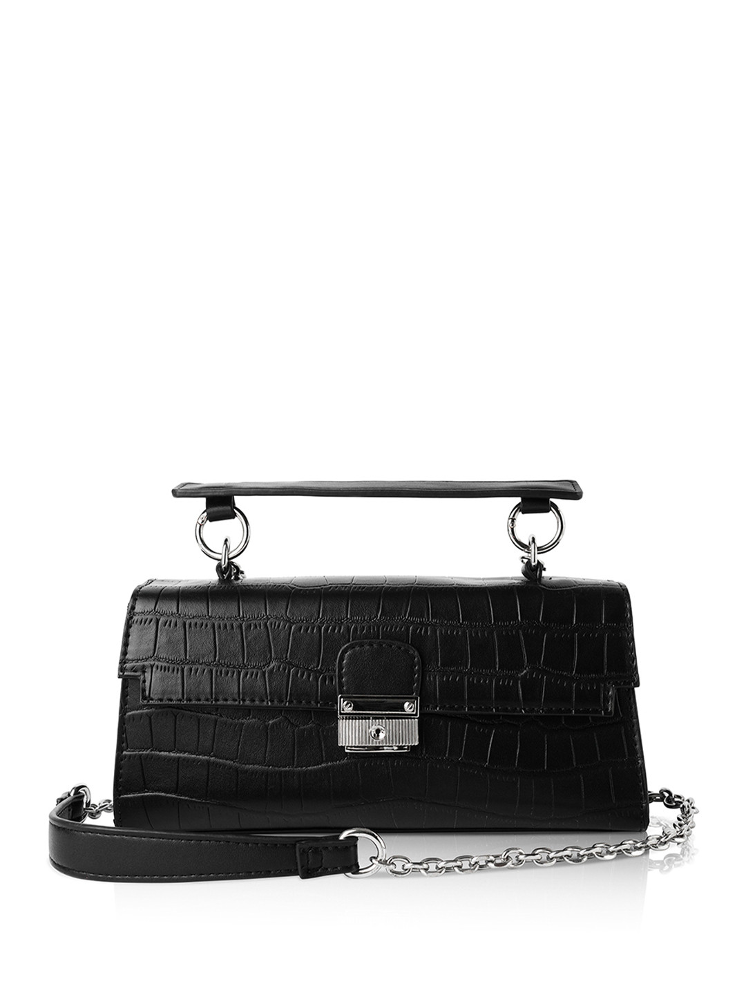Angeline Textured Structured Sling Bag