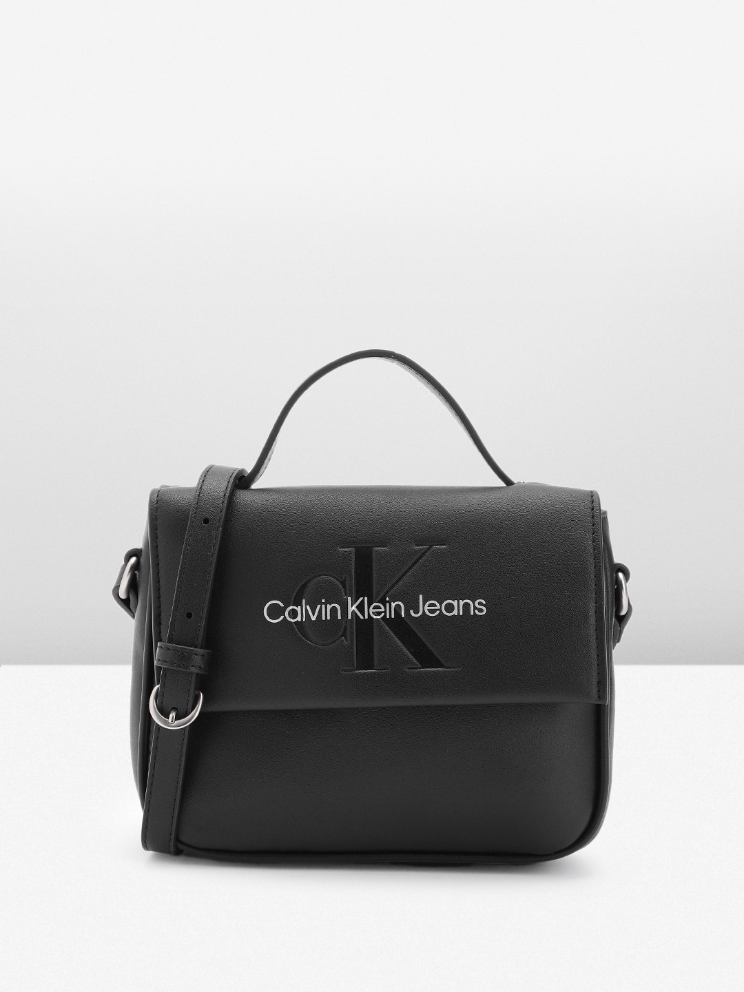 Calvin Klein Women Brand Logo Printed Satchel