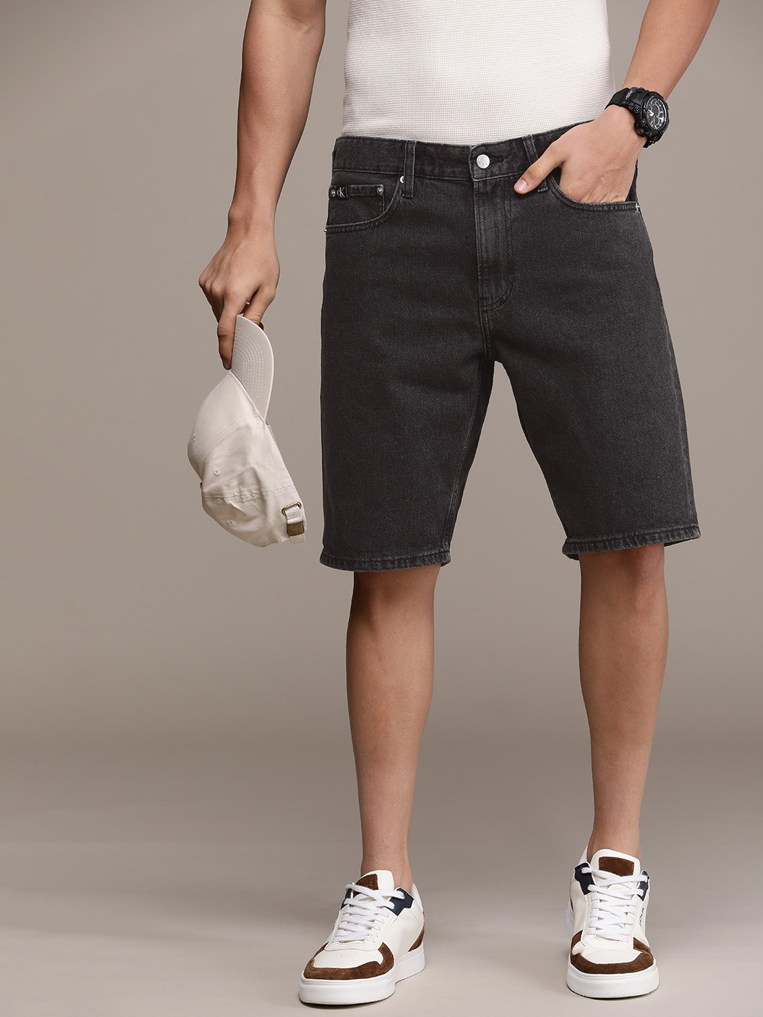 Calvin Klein Jeans Men Pure Cotton Denim Shorts
