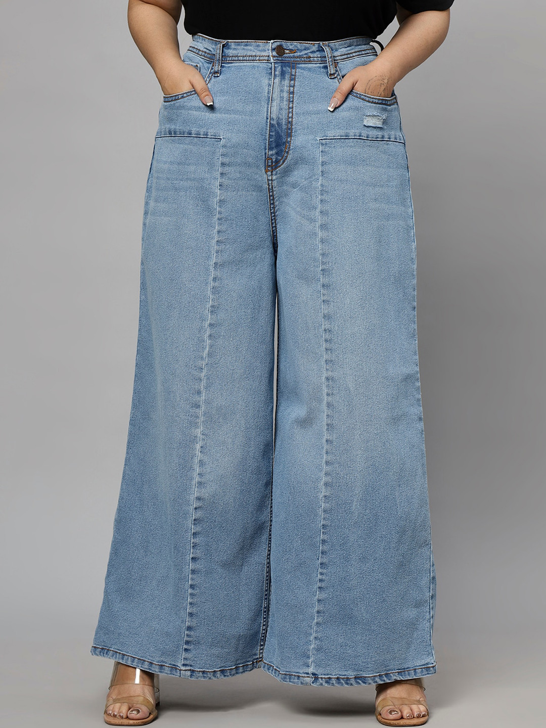 Turning Blue Women Plus Size Extra Wide Jeans
