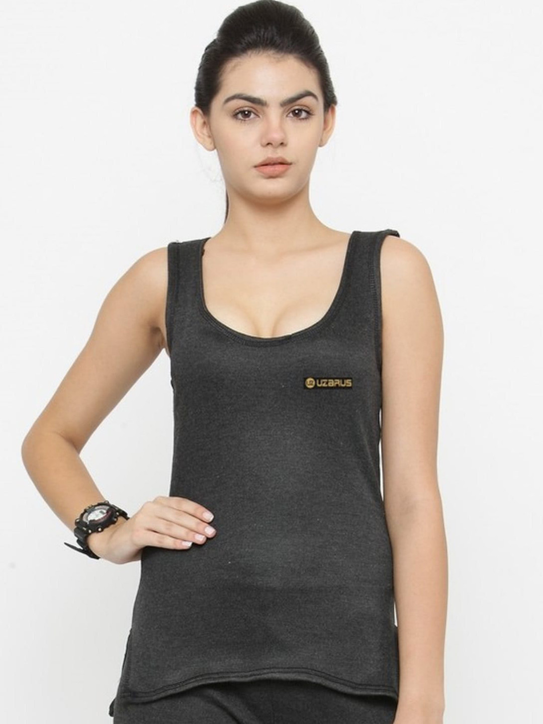 UZARUS Scoop Neck Thermal Tops