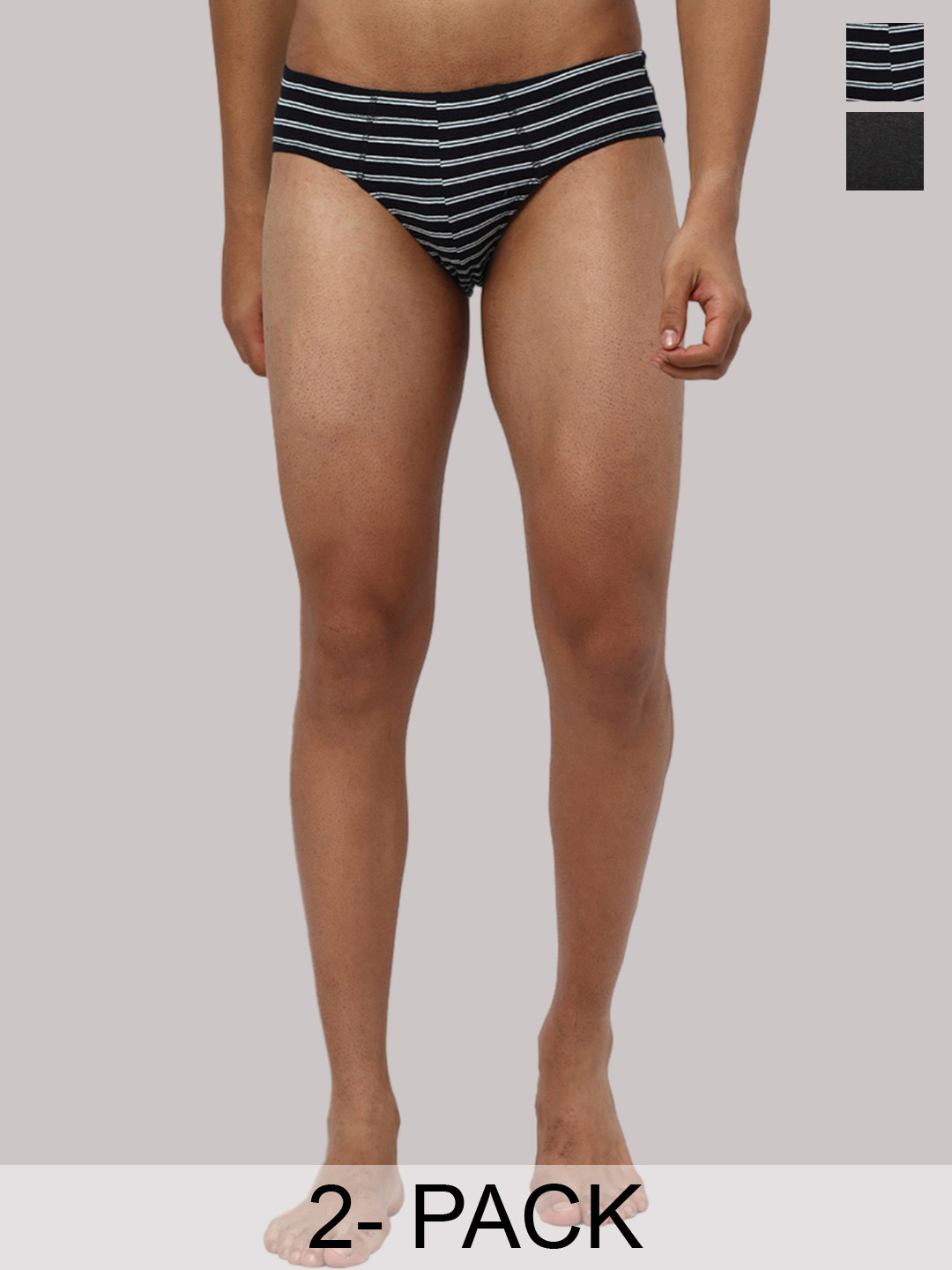 R&B Pack Of 2 Low Rise Cotton Basic Briefs 8909006068996