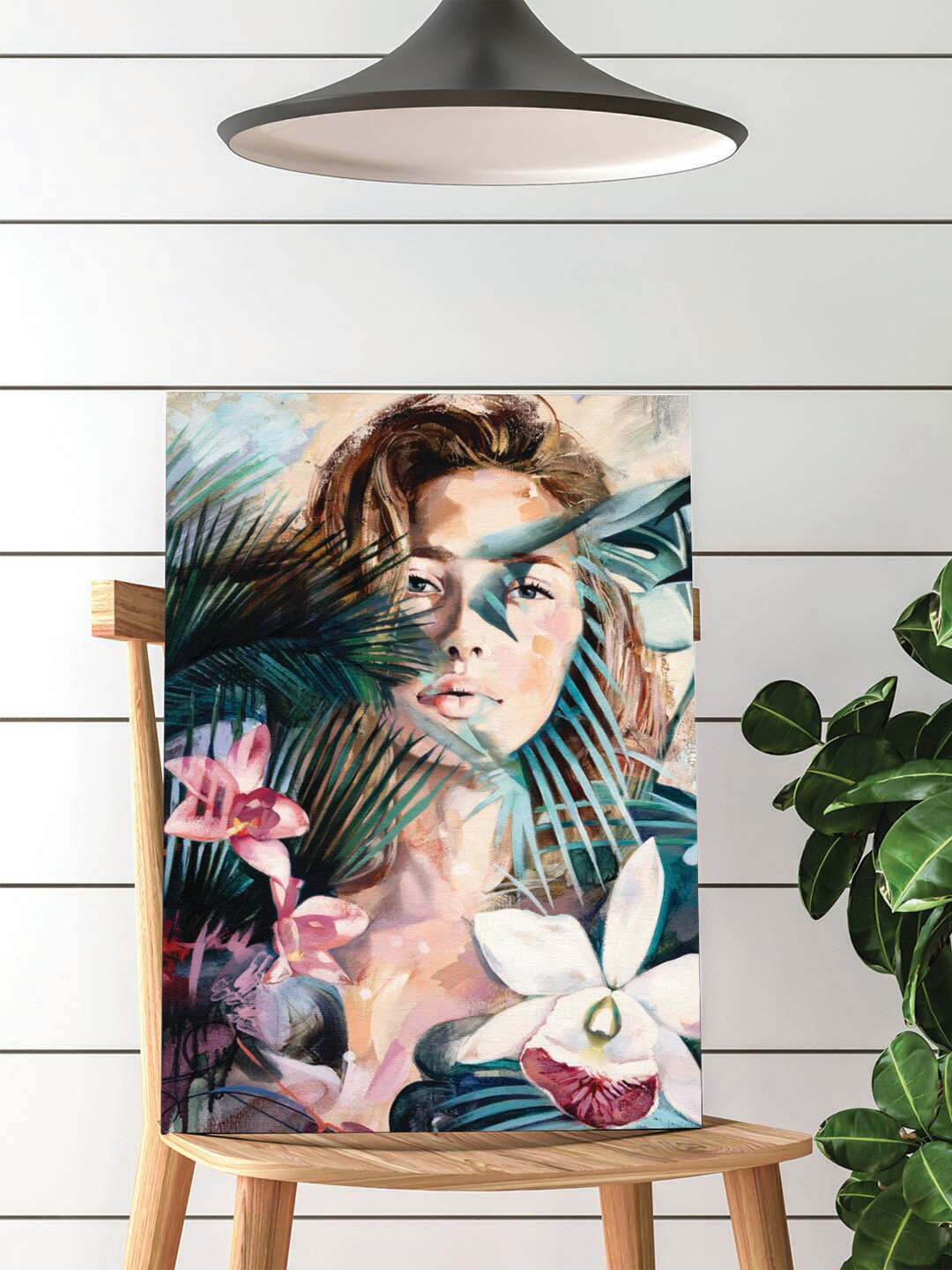 Art Street Beige & Pink Dimitra Milan Canvas Painting Wall Art