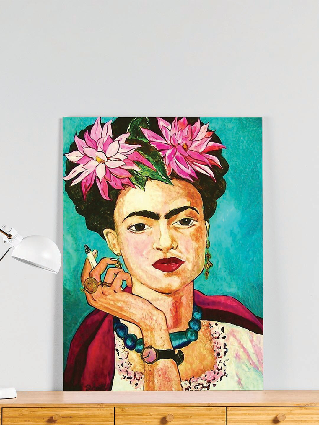Art Street Frida Kahlo Canvas Wall Rectangle Paintings Wall Art -16 x 22 In