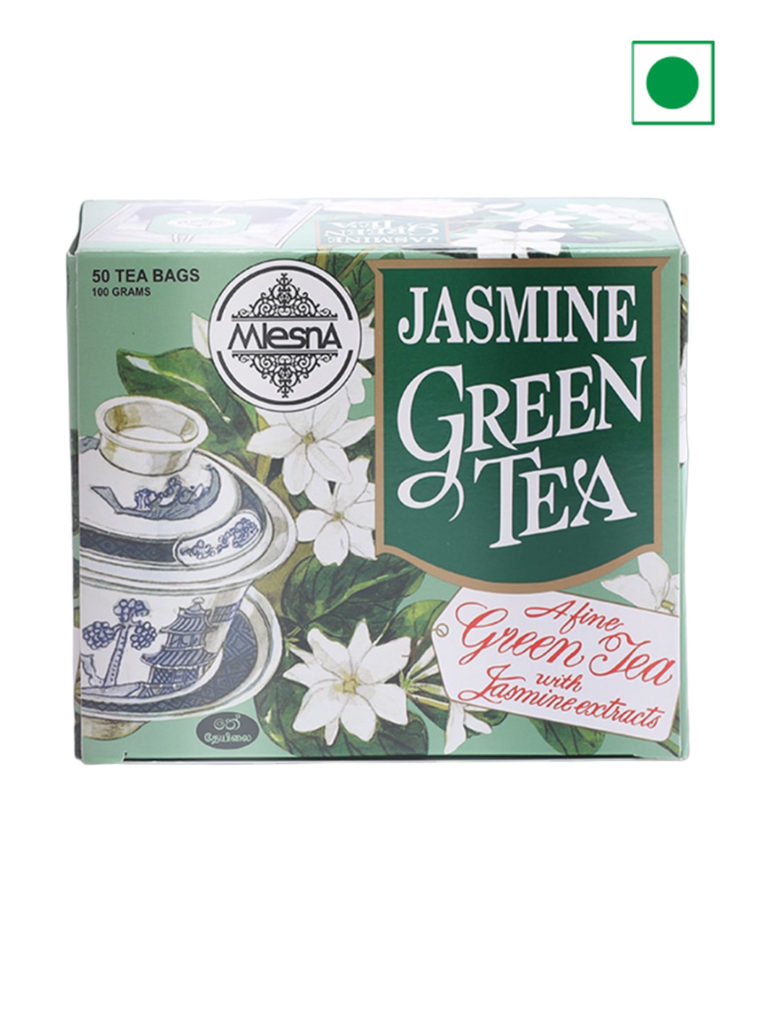 Mlesna Pack of 2 Green Jasmine Tea Bag-200gm