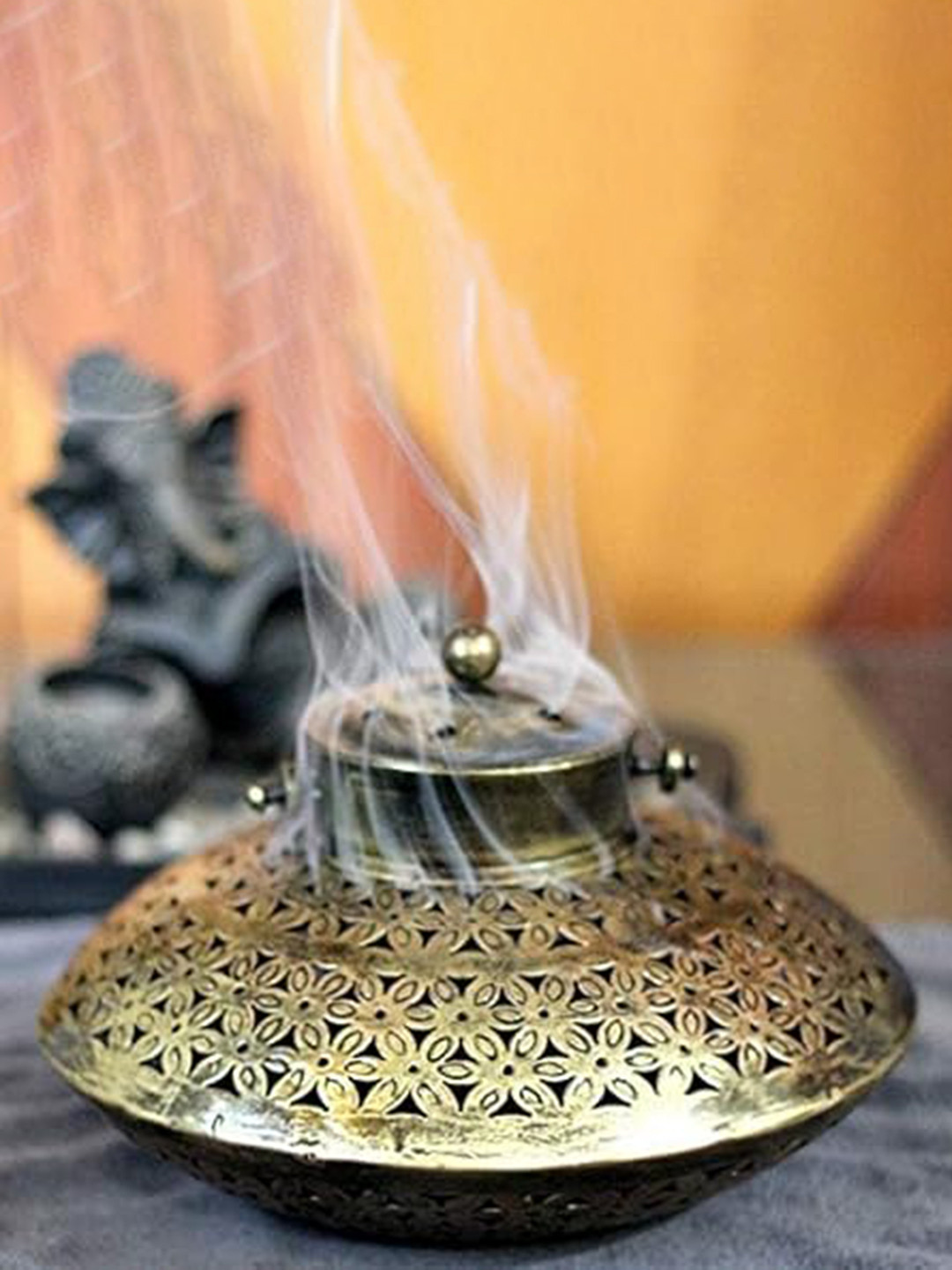 PujaNPujari  Yellow Tea Light Candle Holder