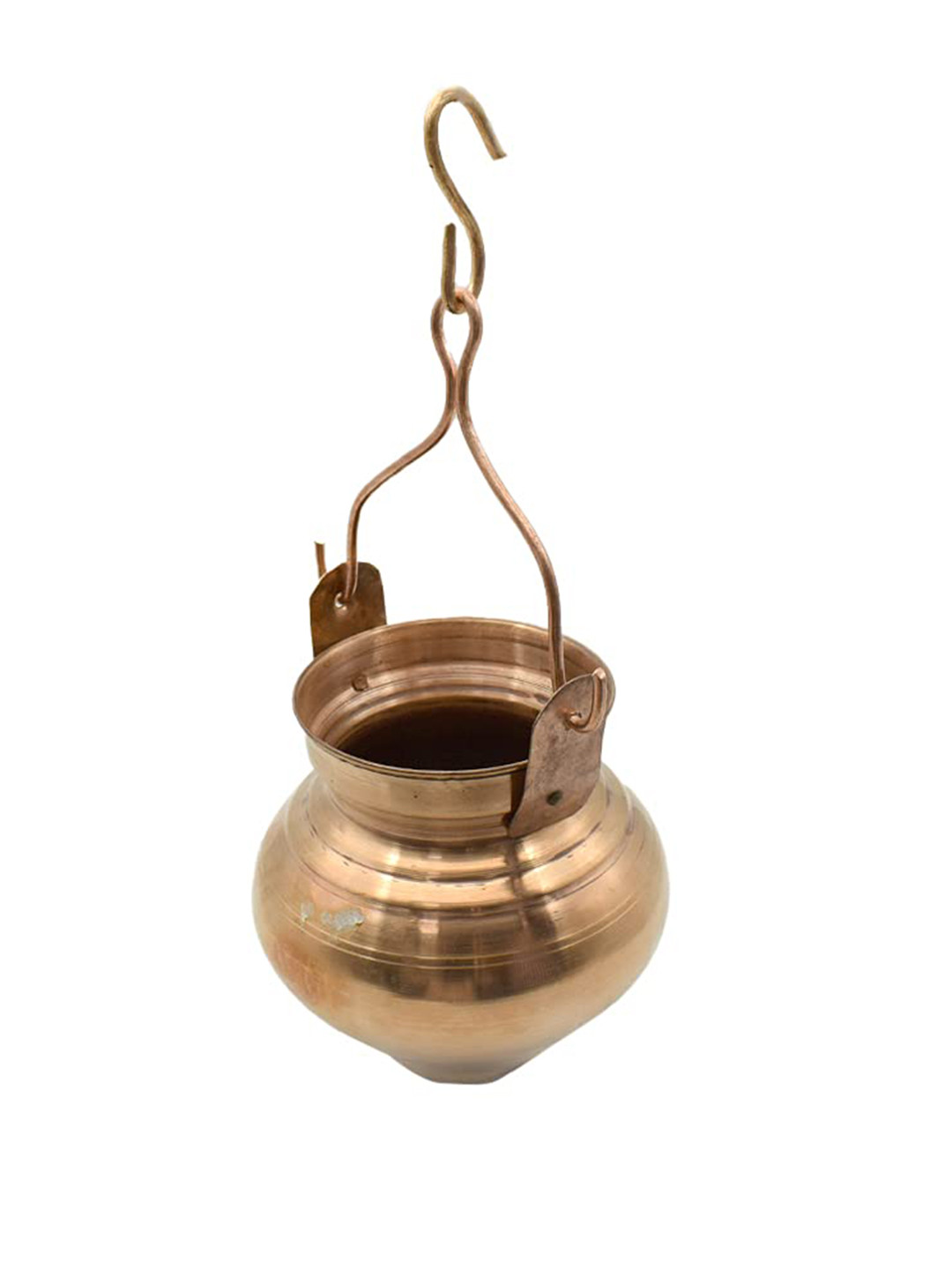 PujaNPujari Gold-Tone & Brown Kalash Lota Abhishekam