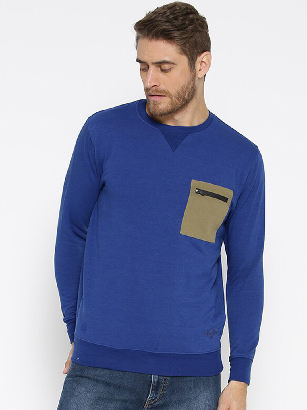 HARBOR N BAY Round Neck Fleece Sweatshirt
