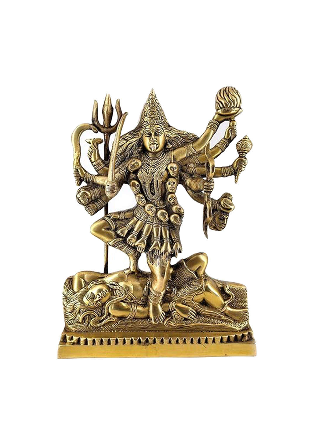 WHITEWHALE Brown Maa Kali  Idol Showpiece