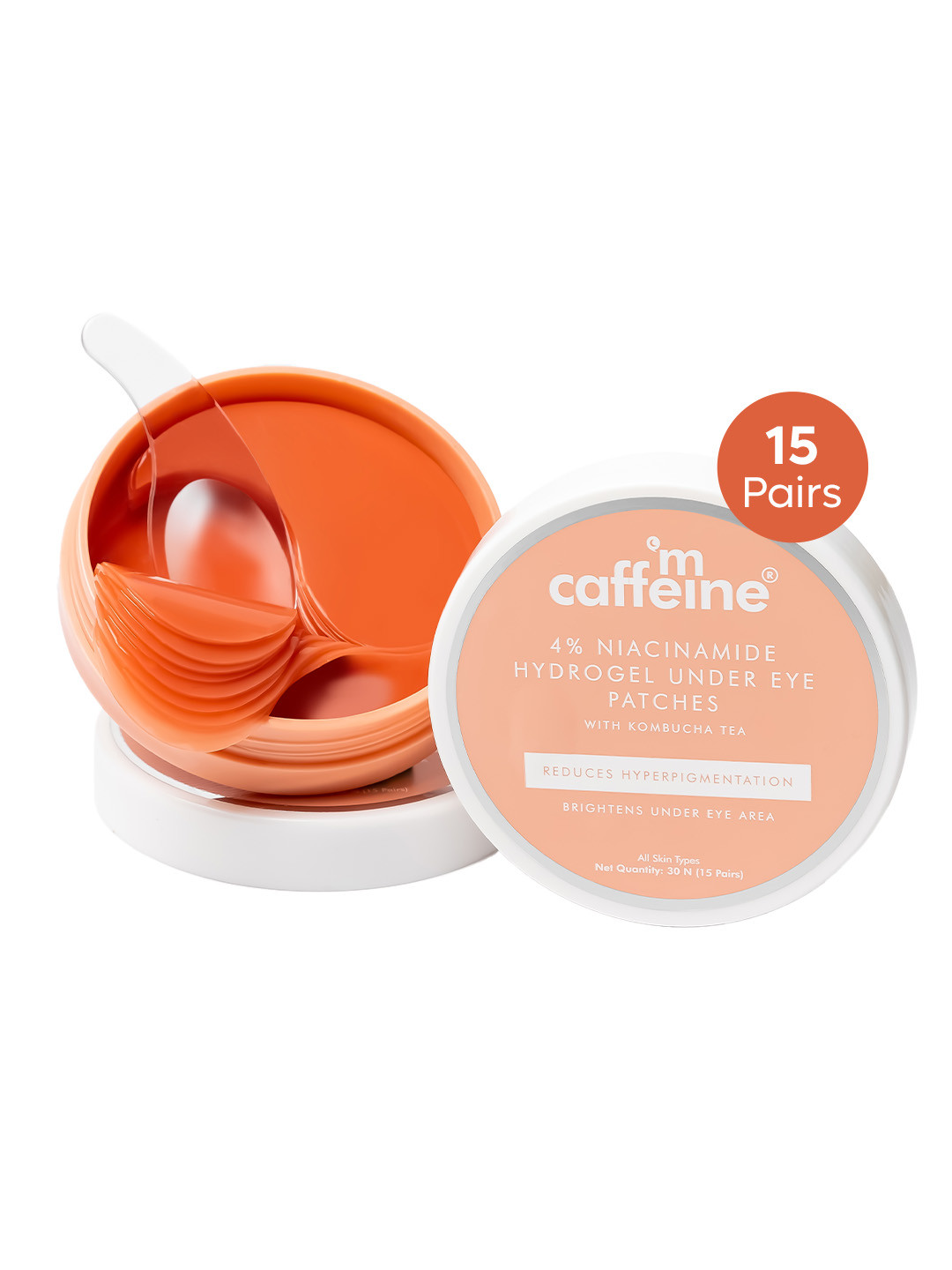 MCaffeine 4% Niacinamide Hydrogel Under Eye Patches - 15 pairs