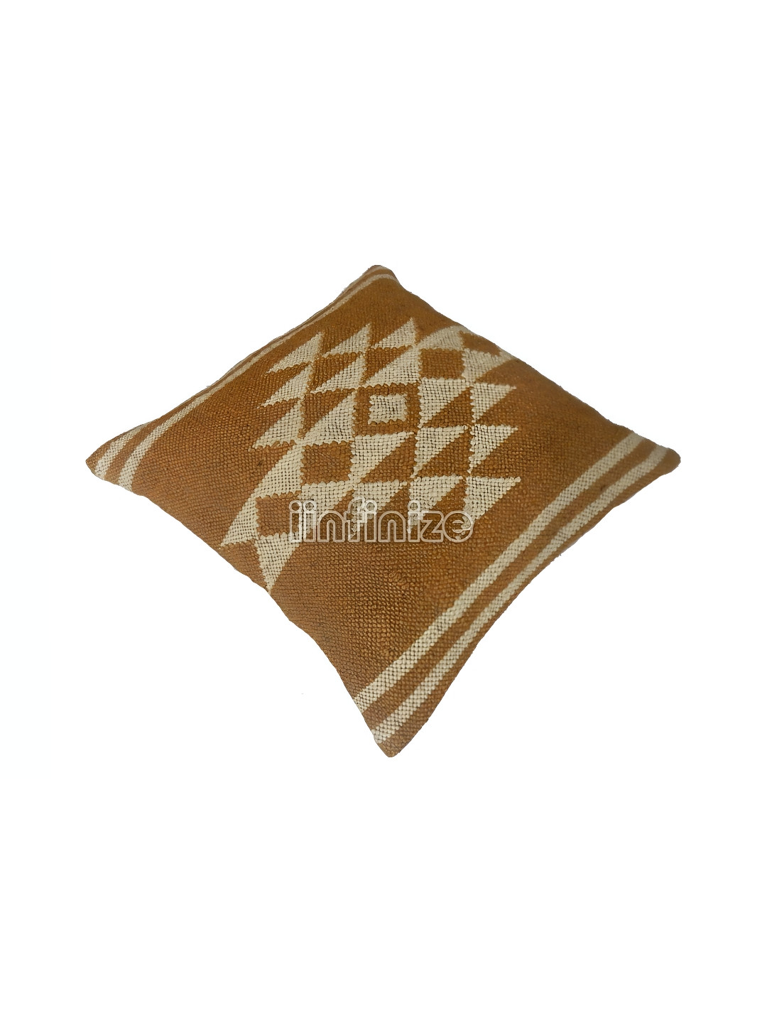 iinfinize Yellow and Cream Kilim Cushion Cover