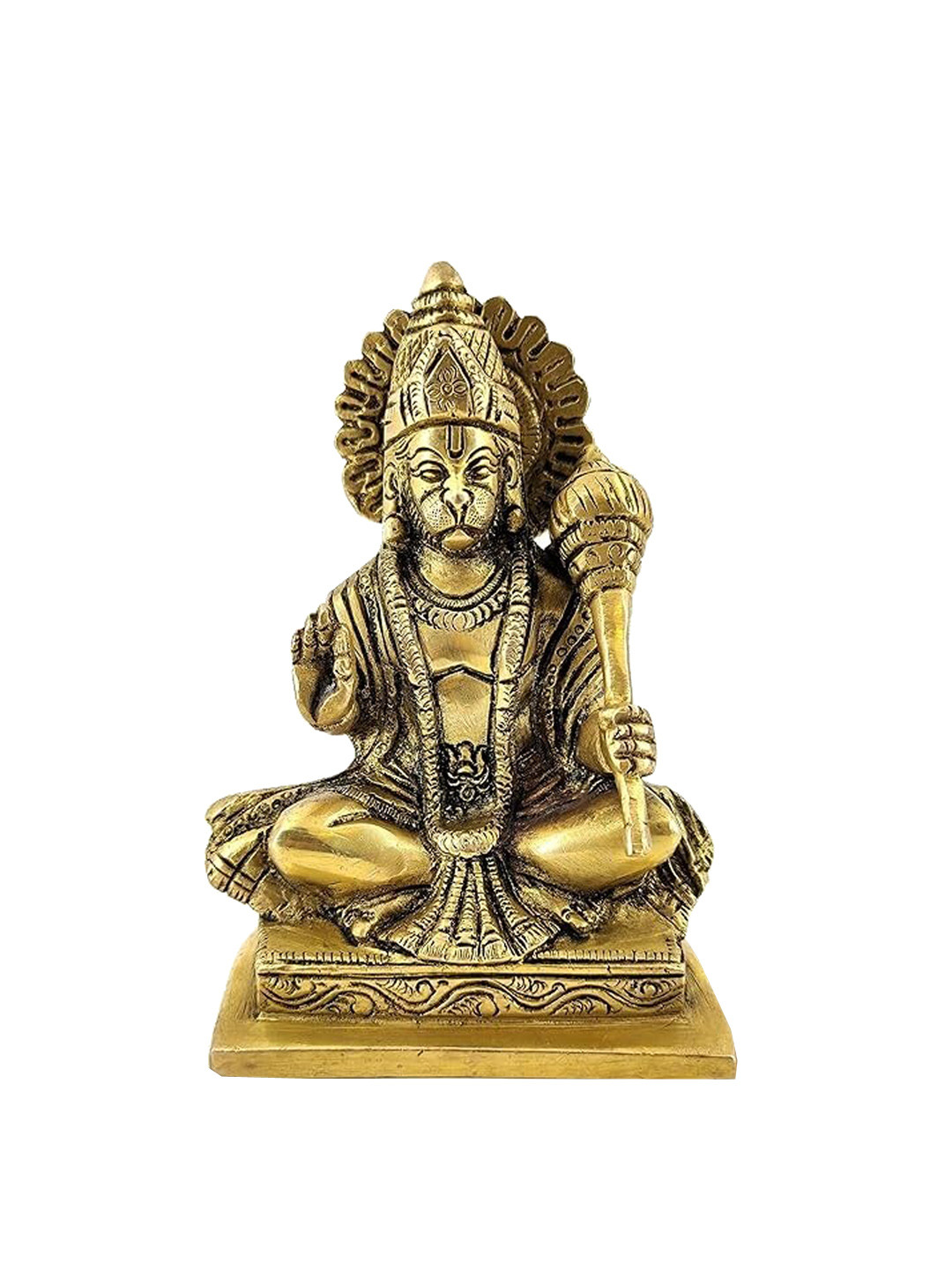 WHITEWHALE Gold Toned Religious Idol Showpiece