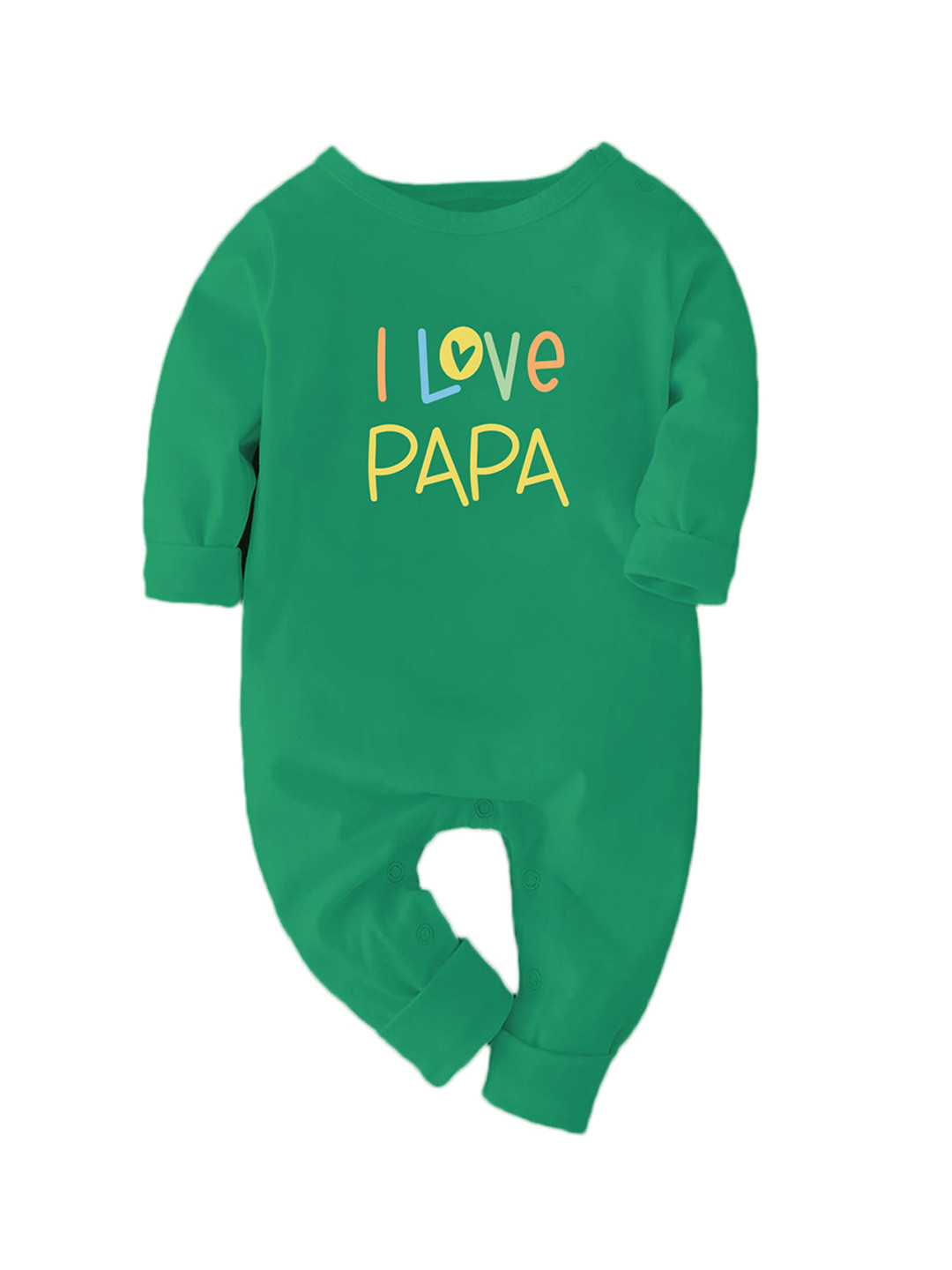 Zeezeezoo Kids I Love Papa Printed Pure Cotton Romper