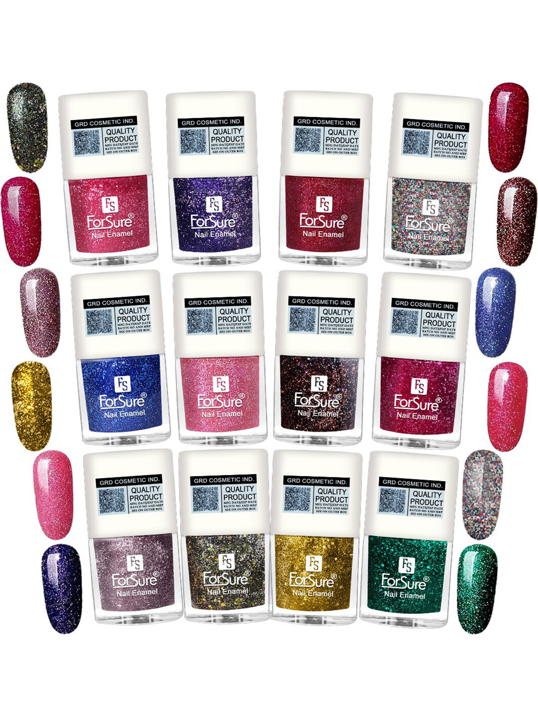 ForSure 12-Pcs High Shine Nail Polish - 5ml Each - 89-90-91-92-93-94-95-96-97-98-99-100