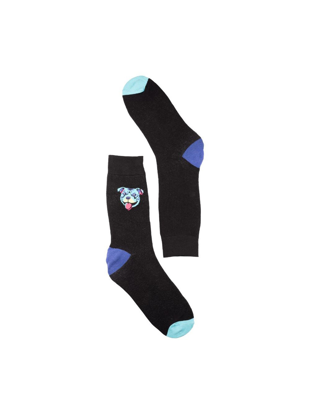 The Tie Hub Men Bull Dog Patterned Calf-Length Socks