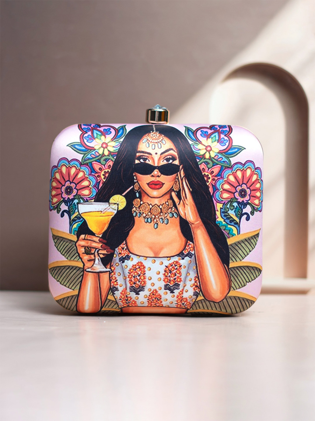 ARTKLIM Printed Box Clutches