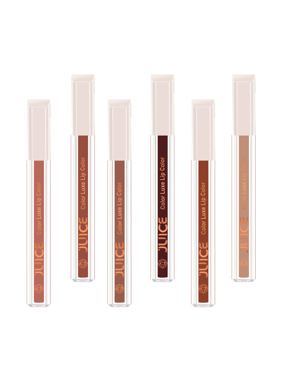 JUICE Color Luxe Set Of 6 SPF 15 Matte Lipstick - 2.5ml Each-M18-M16-M12-M11-M02-M08
