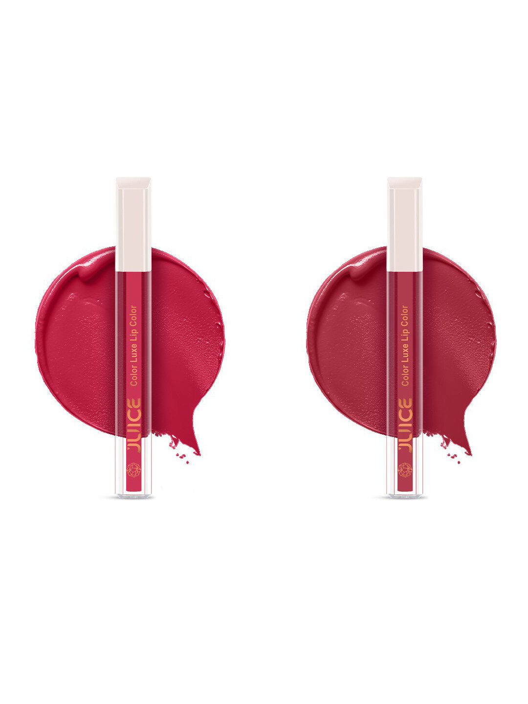 JUICE Color Luxe Set Of 2 SPF 15 Matte Lipstick - 2.5ml Each-Juicy Plum M05-Yummy Pink M13