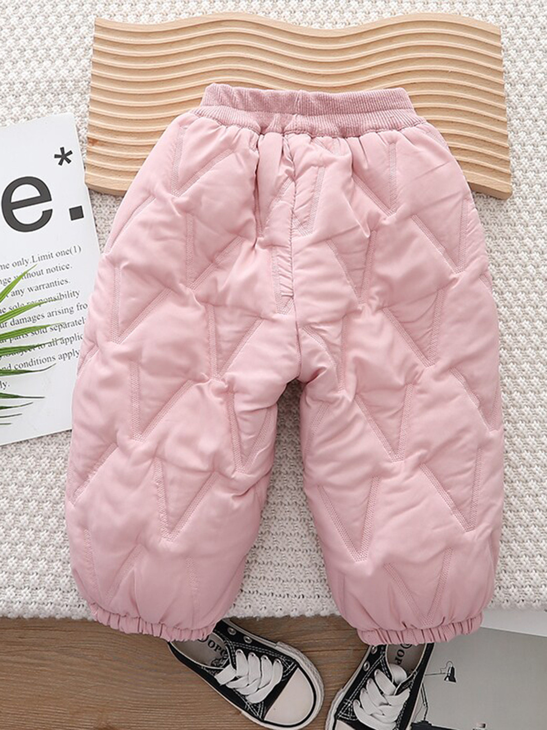 StyleCast Girls Pink Mid-Rise Easy Wash Joggers