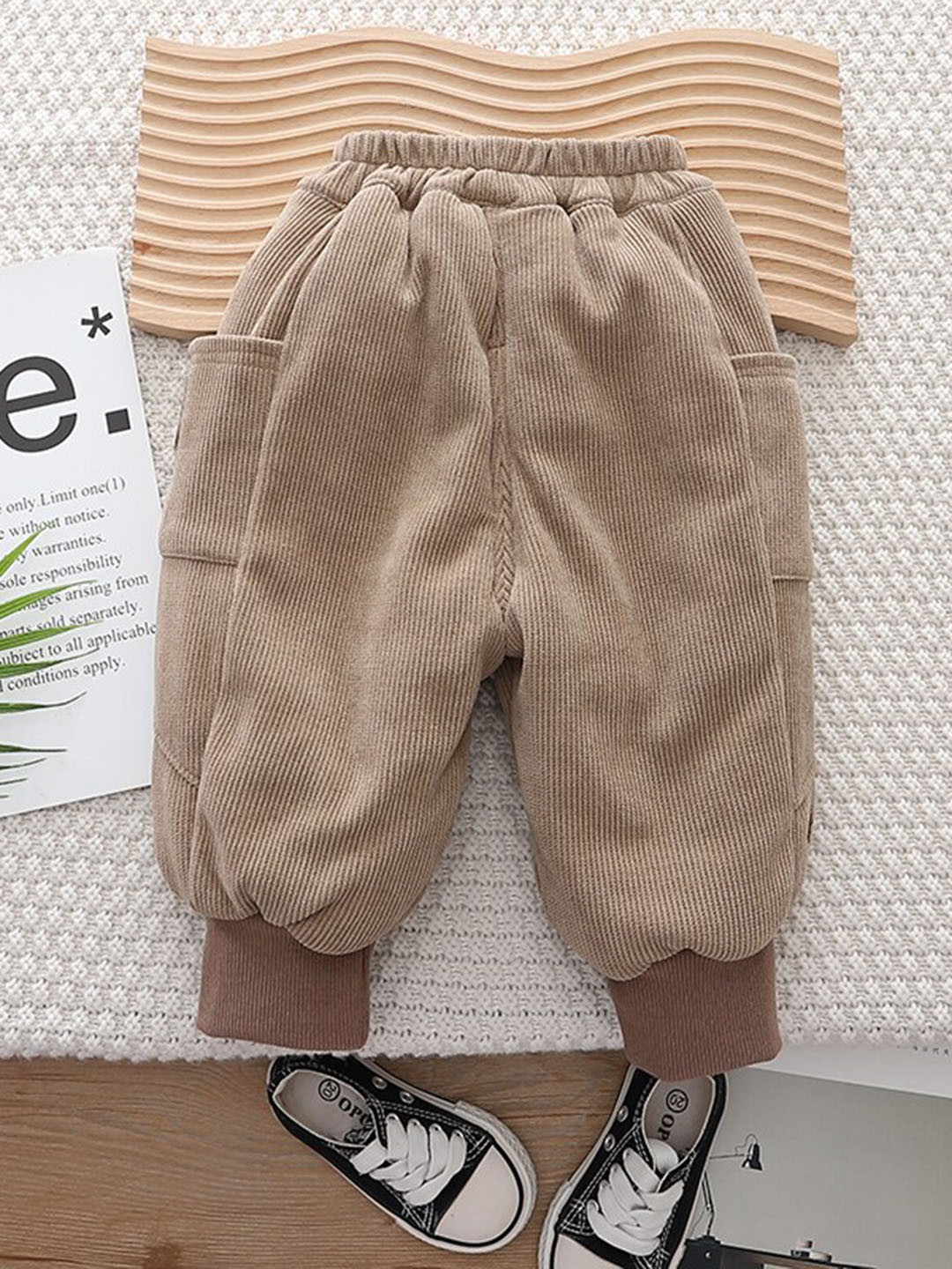 StyleCast Kids Khaki Mid-Rise Easy Wash Jogger