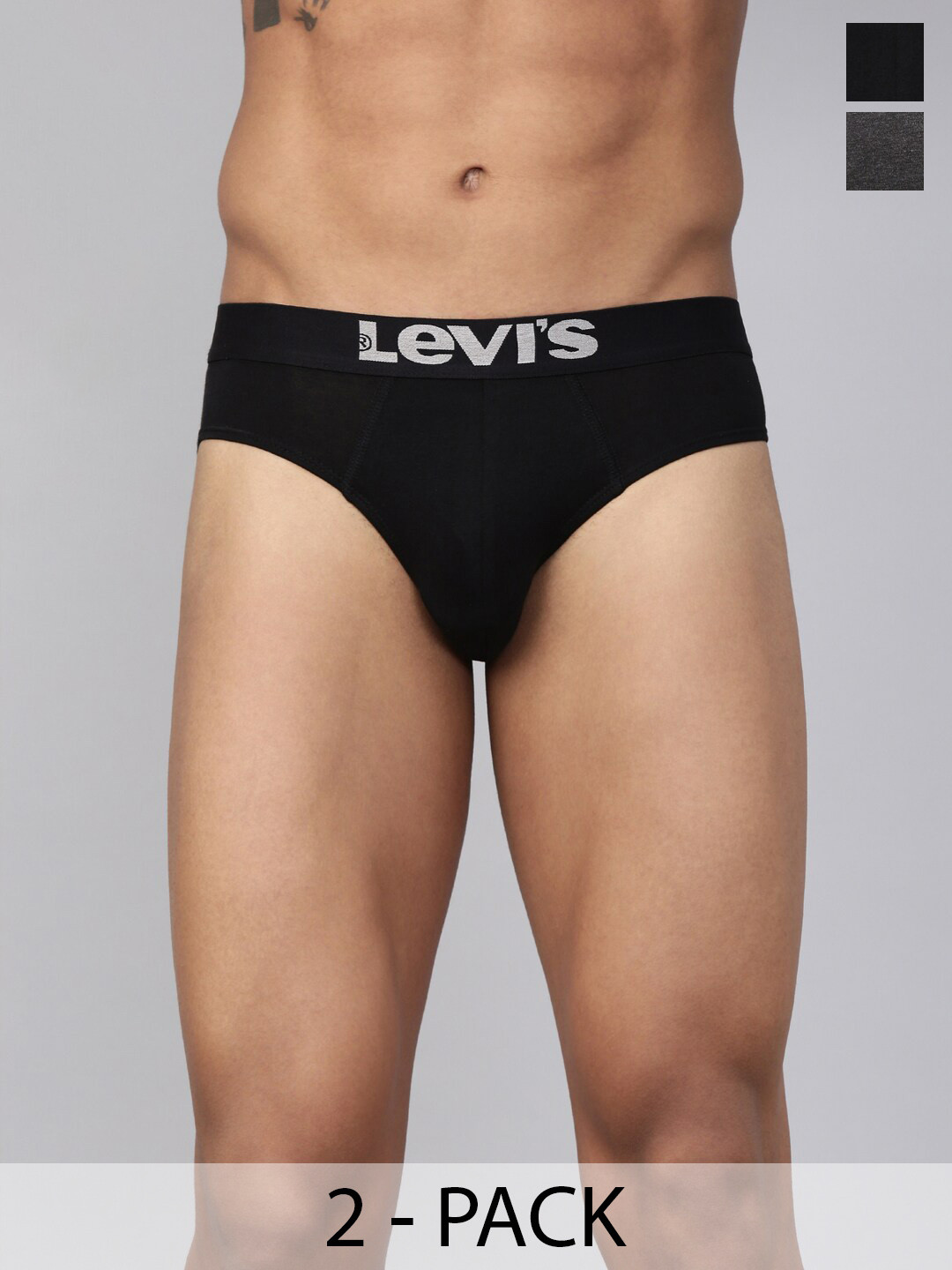 Levis Pack Of 3 Assorted Cotton Basic Briefs 200SF017-CFT-BRF