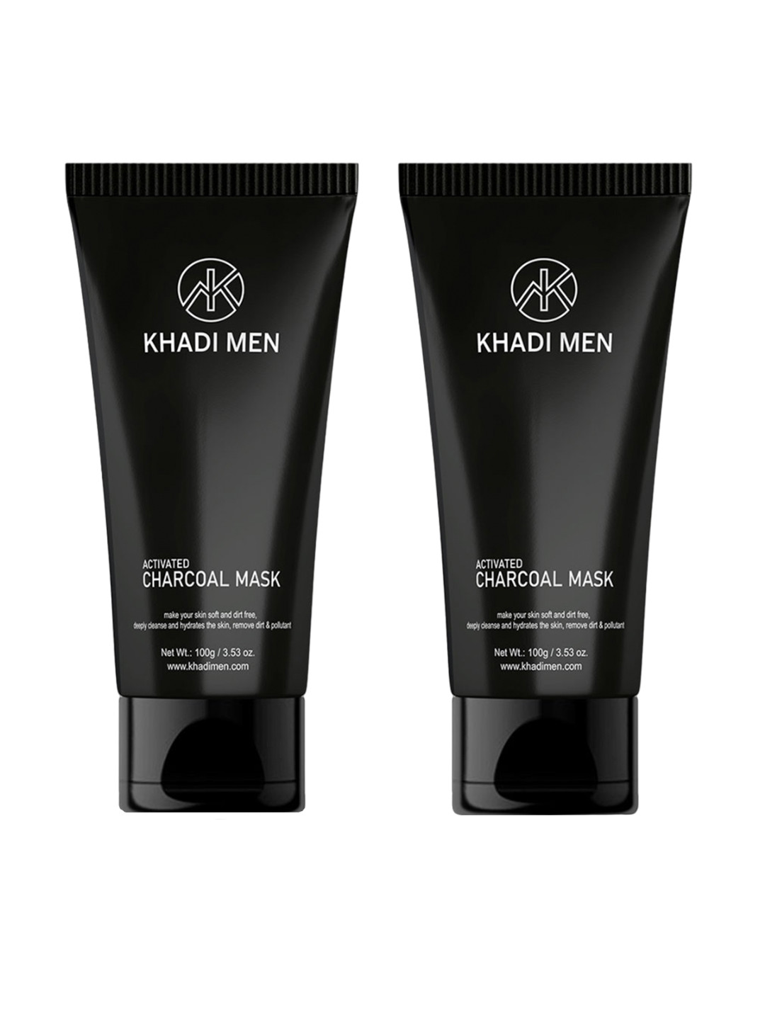 Khadi Men 2-Pcs Activated Charcoal Mask - 100g Each