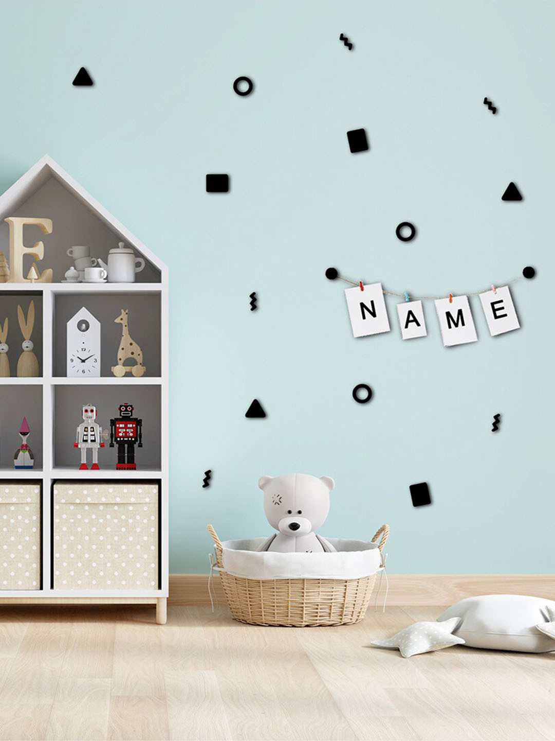 VAH Kya Bat Hai !! 32 Pieces Designed 3D Acrylic Wall Sticker