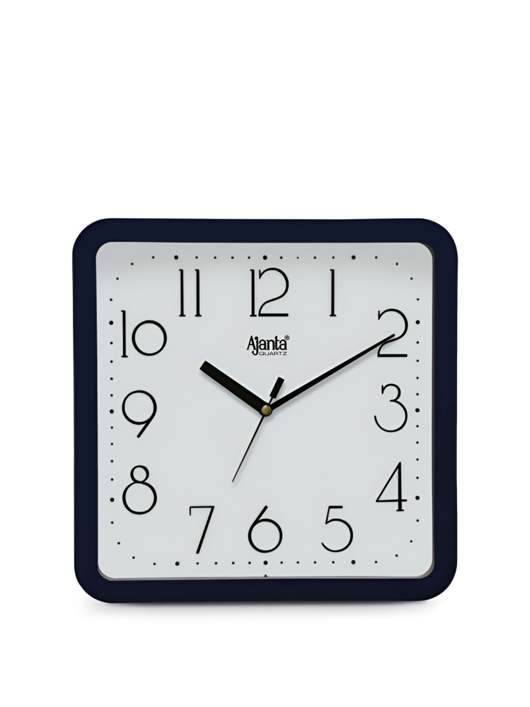Ajanta Black Square Glass Wall Clock
