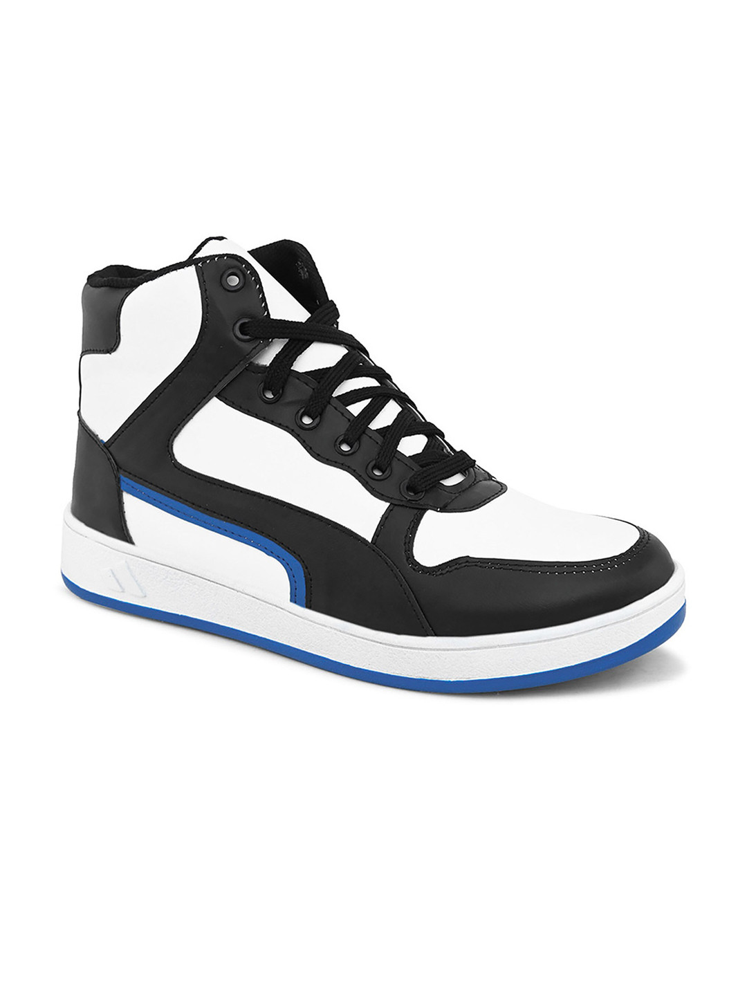 John Karsun Men Mid Top Colourblocked Antibacterial Comfort Insole Sneakers