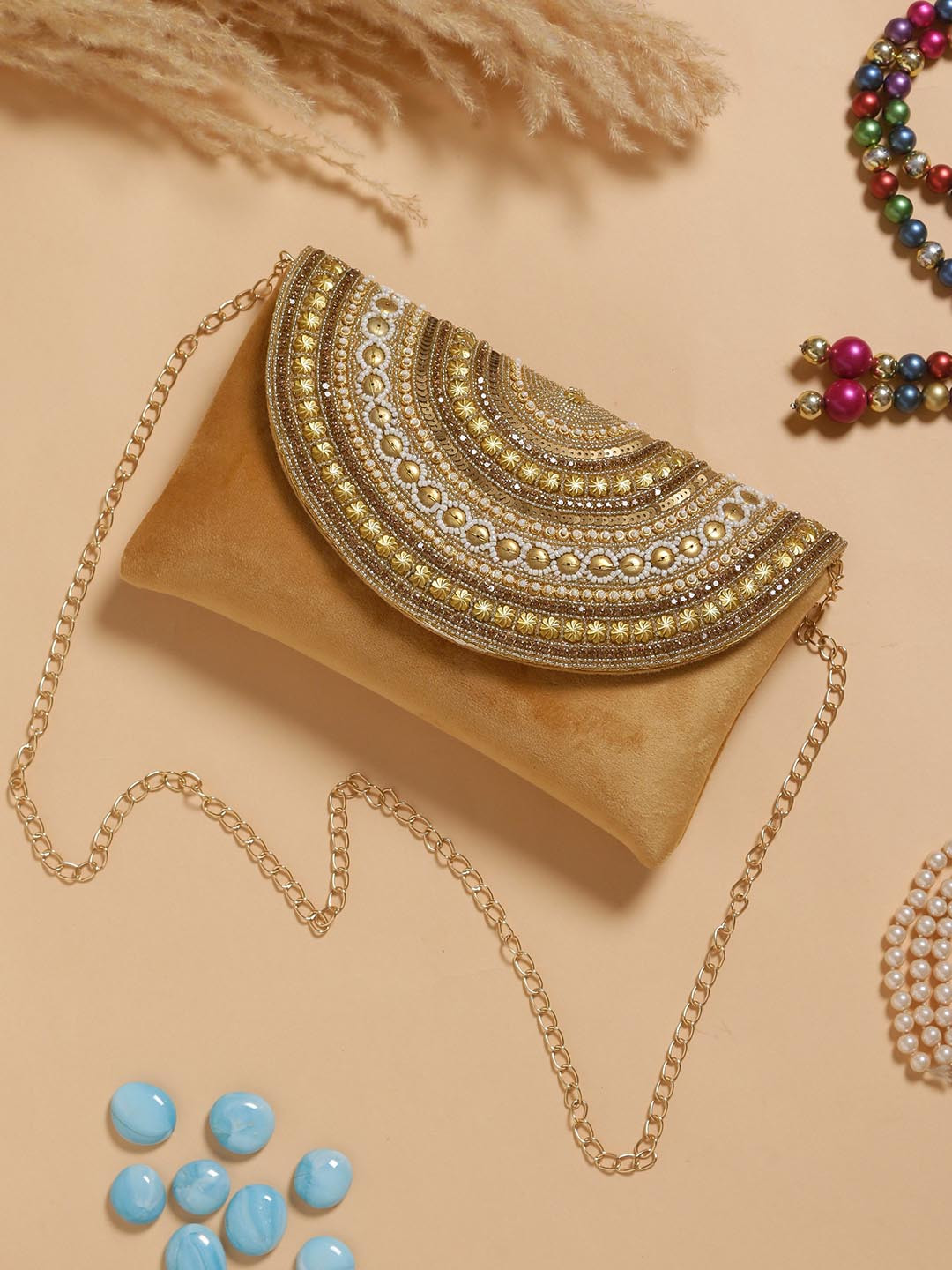 Swisni Embrodiered Purse Clutch