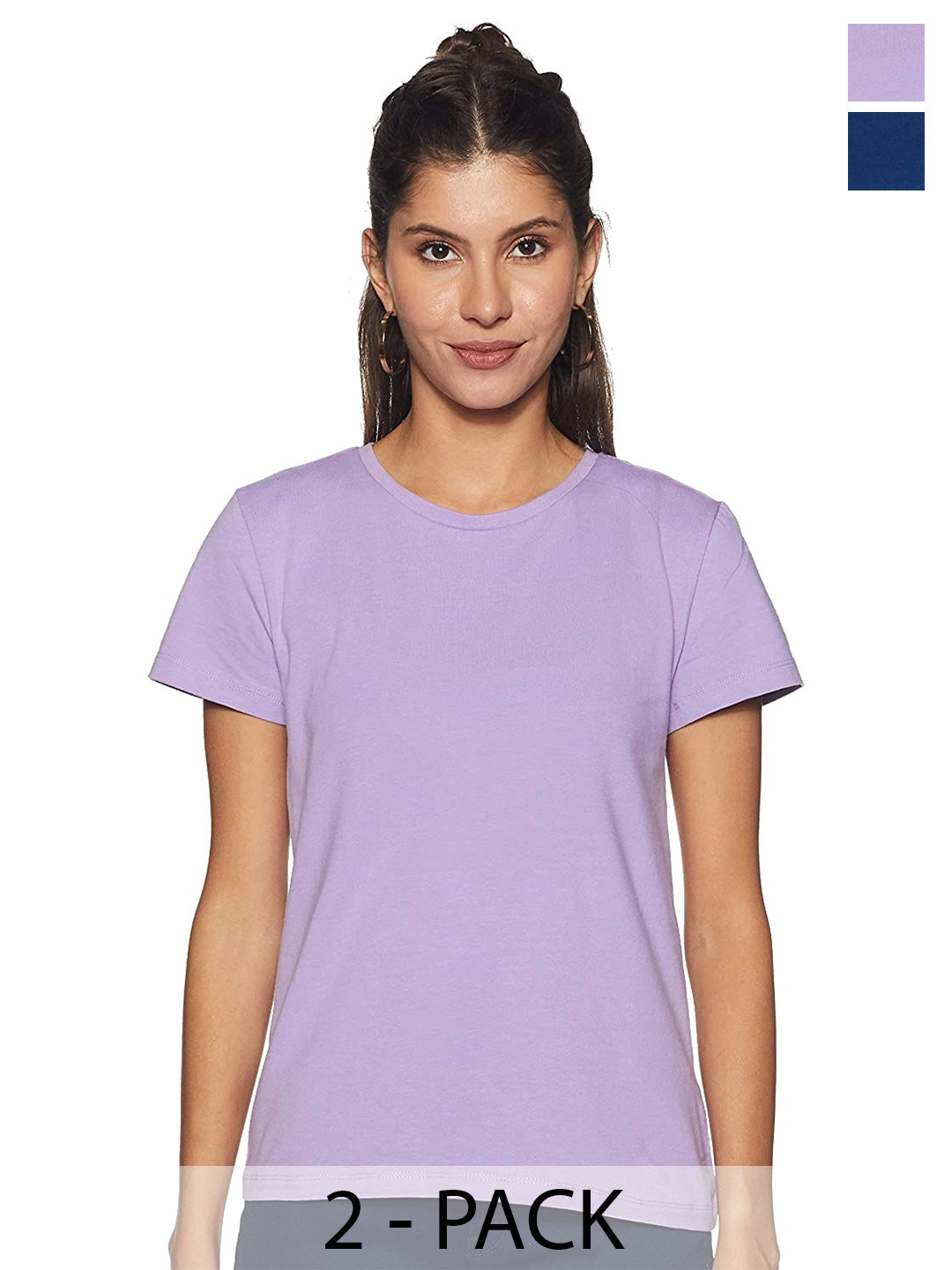 COLOR CAPITAL Pack Of 2 Regular Fit Cotton Tshirts