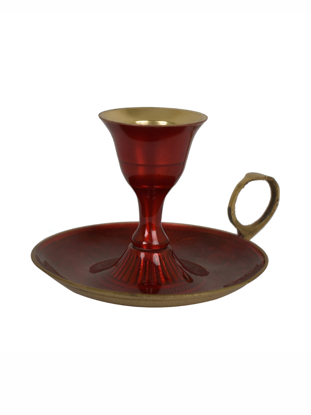 Manor House Red Metal Candle Holder