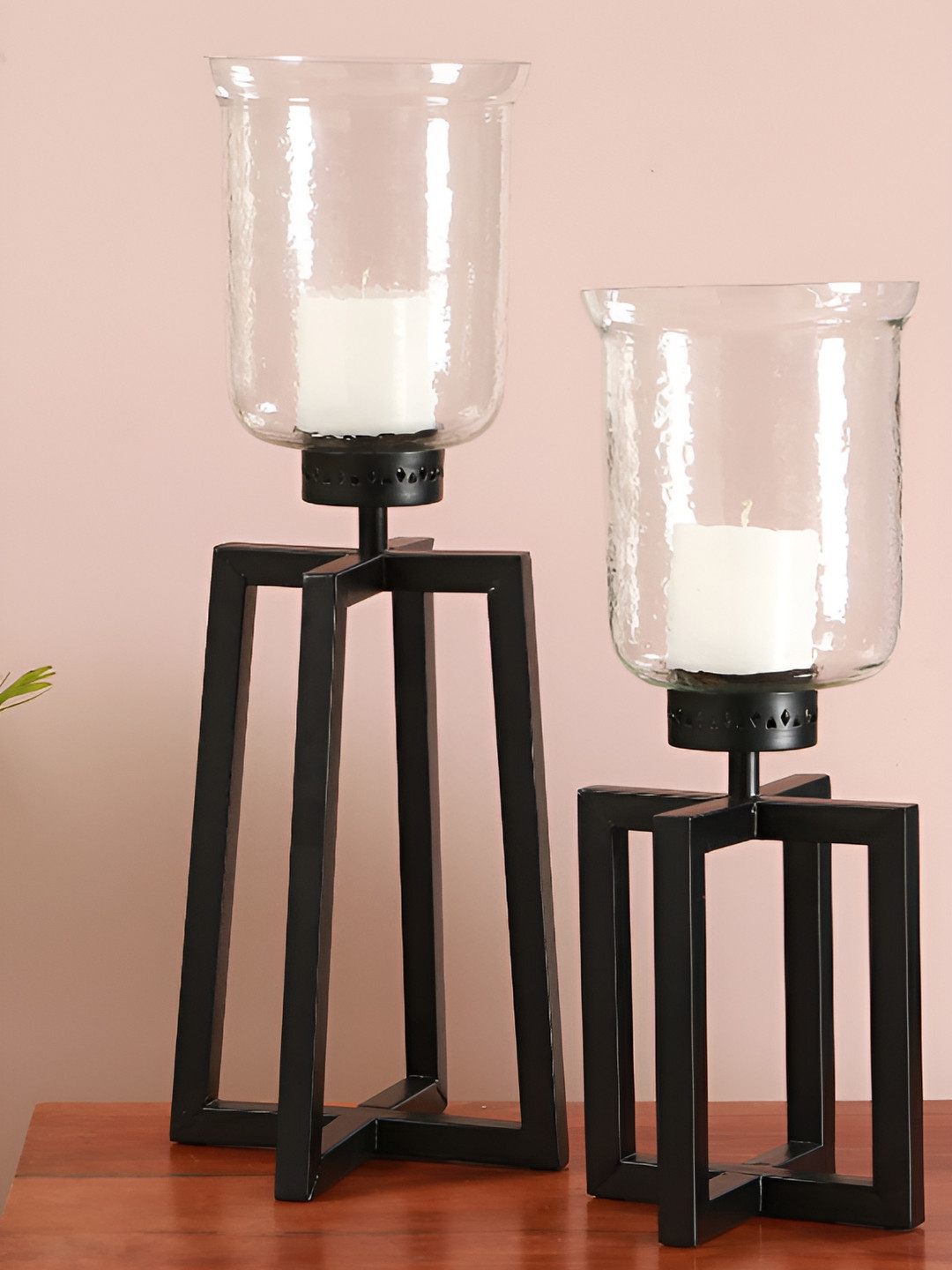 Manor House Black Pillar Candle Holder